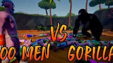 100 Men VS Gorilla cover