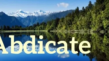 Abdicate cover