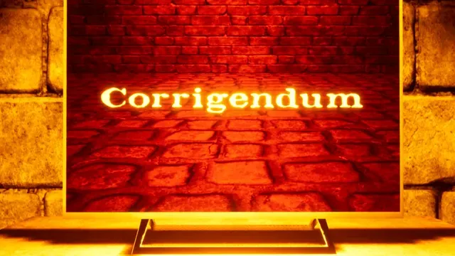 Corrigendum cover