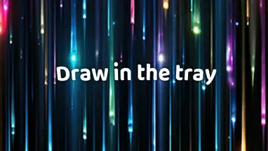 Draw in the tray cover