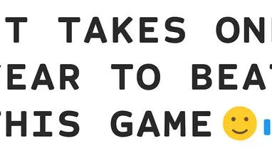 It Takes One Year To Beat This Game cover