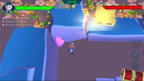 Battle with monsters game 3D screenshot