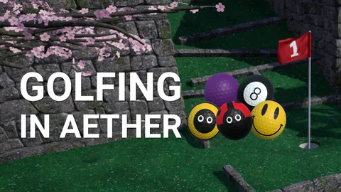 Golfing in Aether screenshot