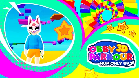 Obby Parkour 3D: Run Only Up screenshot