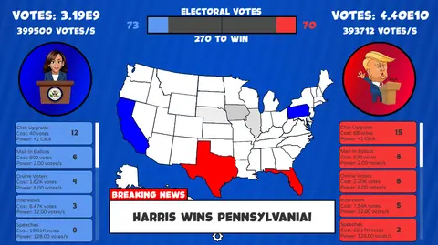 Trump vs Harris Clicker screenshot