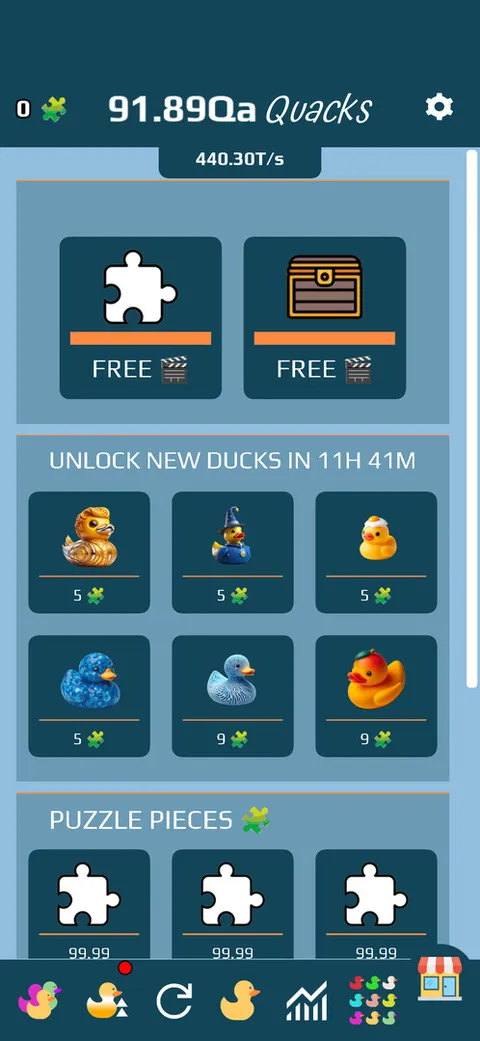Ducky Clicker Idle Game screenshot