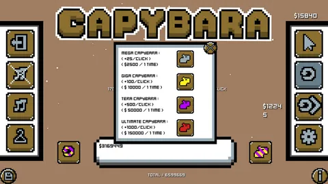 Capybara Achievement Clicker screenshot