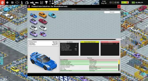 Production Line : Car factory simulation screenshot