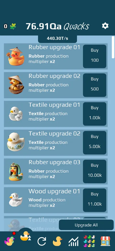 Ducky Clicker Idle Game screenshot