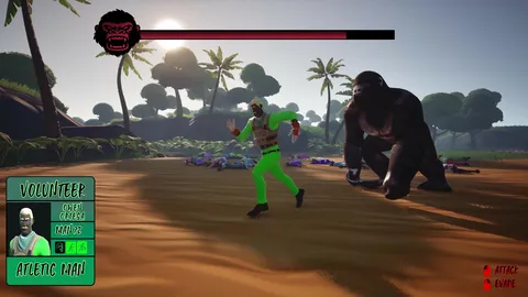 100 Men VS Gorilla screenshot