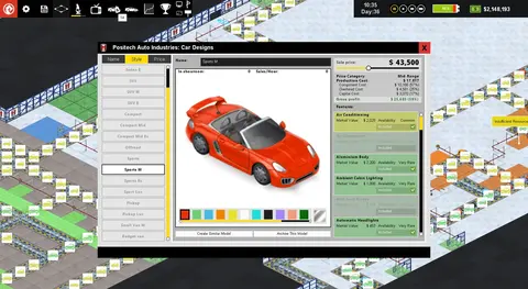 Production Line : Car factory simulation screenshot