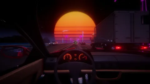 Synthwave Driver screenshot