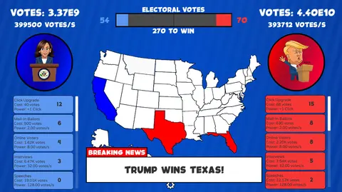 Trump vs Harris Clicker screenshot