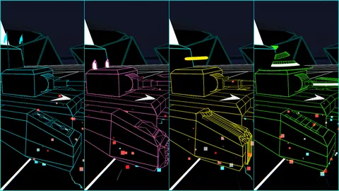 Wireframe Warfare screenshot