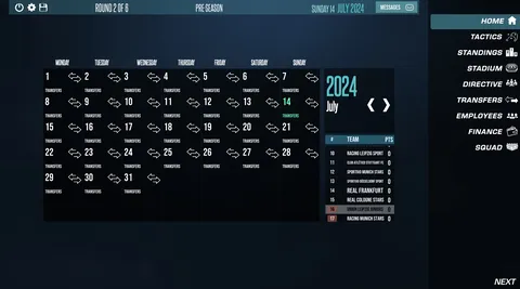 F11 Football Manager screenshot