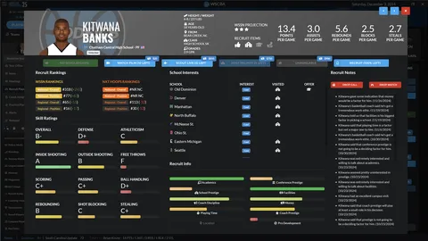 Draft Day Sports: College Basketball 2025 screenshot