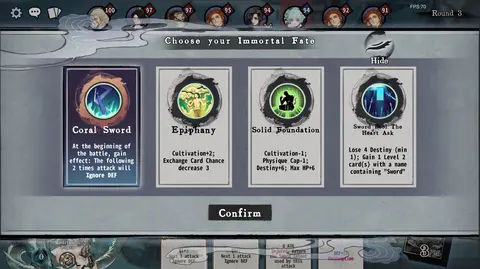 Yi Xian: The Cultivation Card Game screenshot