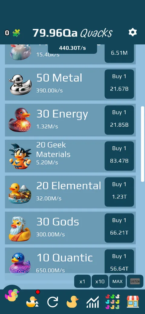 Ducky Clicker Idle Game screenshot