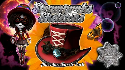 Steampunks Vs Skeletons: Adventure Puzzle Park screenshot