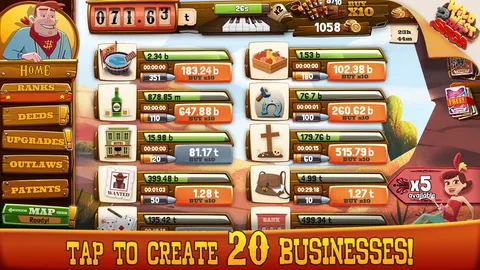 Wild West Idle Saga screenshot