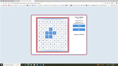 Word Construct Solitaire screenshot